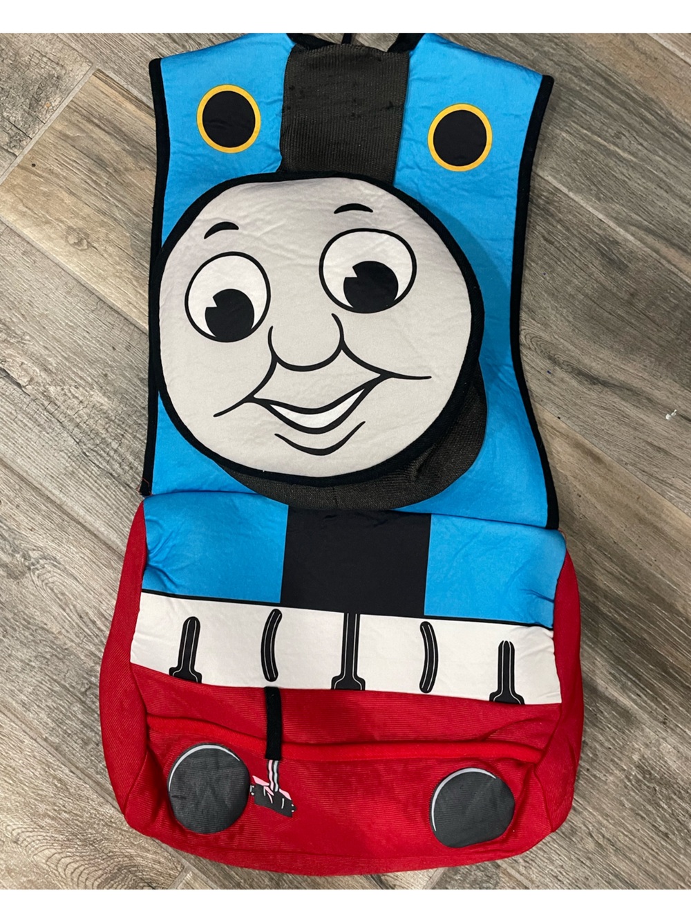 Thomas & Friends Blue Red Black Kids pullover costume  with Character Face